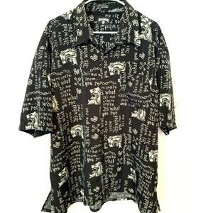 ROCAWEAR MENS SHIRT "IT'S NOT WHERE YOU'RE FROM" BLACK W/GRAPHICS BIG & TALL XXL